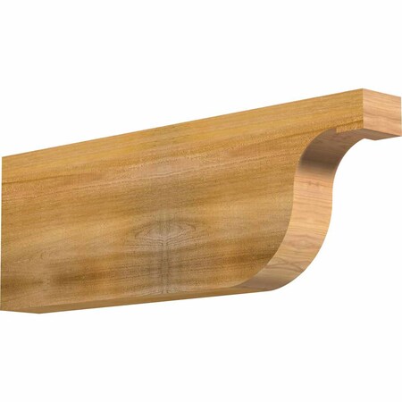 Ekena Millwork Del Monte Rough Sawn Rafter Tail, Western Red Cedar, 4"W x 12"H x 36"L RFT04X12X36DEL00RWR